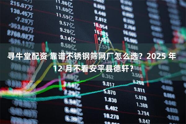 寻牛堂配资 靠谱不锈钢筛网厂怎么选？2025 年 12 月不看安平县德轩？